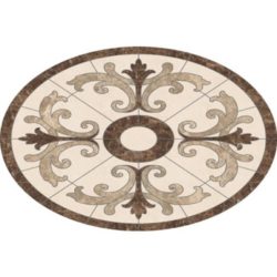 Barcelona Oval Medallion - Emperador Light