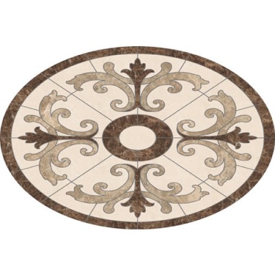 Barcelona Oval Medallion - Emperador Light