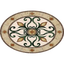 Florence Oval Medallion - Jewel Verde Green