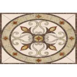 Florence Rectangle Medallion - Crema Marfil