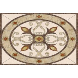 Florence Rectangle Medallion - Crema Marfil