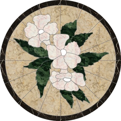 Flower Round Medallion - Cherry Blossom