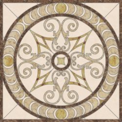 Milano Square Medallion - Champagne Gold