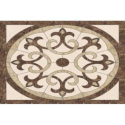 Savannah Rectangle Medallion - Emperador Dark