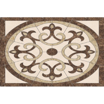 Savannah Rectangle Medallion - Emperador Dark