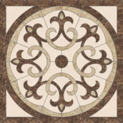 Savannah Square Backsplash - Emperador Dark