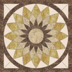 Sienna Square Medallion - Champagne Gold