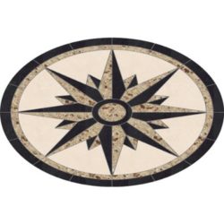 Starburst Oval Medallion - Venetian Gold