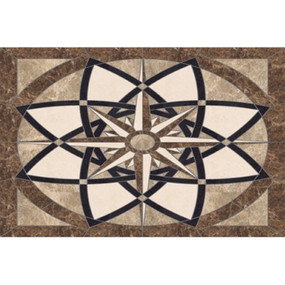 Tucson Rectangle Medallion - Emperador Light