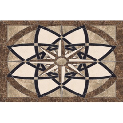 Tucson Rectangle Medallion - Emperador Light