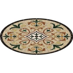 Valencia Oval Medallion - Jewel Verde Green