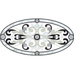 Venetian Oval Medallion - Temple Gray