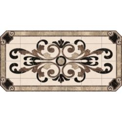 Venetian Rectangle Medallion - Emperador Dark